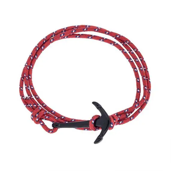 Βραχιόλι Senza Men's Steel κορδόνι με άγκυρα