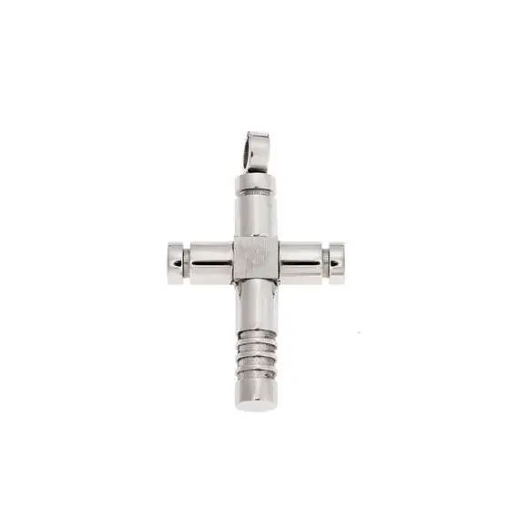 Κολιέ Senza Men&#039;s Steel, Σταυρός από Ατσάλι