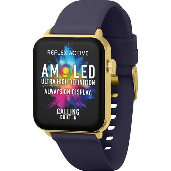 REFLEX ACTIVE Series 30 Amoled Blue Smart Calling Watch RA30-2190