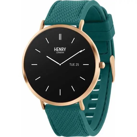 HENRY LONDON Smartwatch Rose & Teal Silicone HLS65-0014