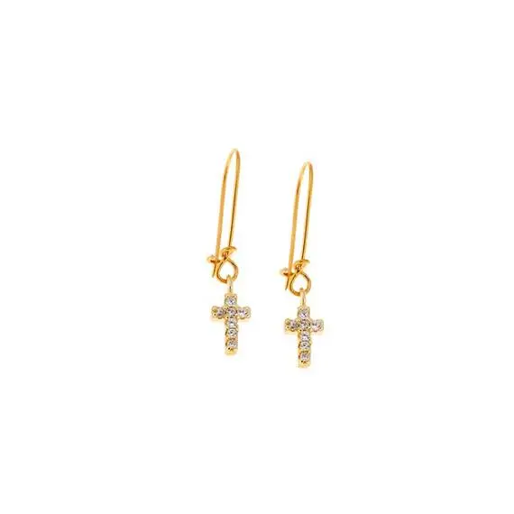 Σκουλαρίκια Senza Silver 925 Gold Plated