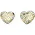 GUESS STEEL In My Heart Χρυσά Σκουλαρίκια Καρδιές Με Ζιργκόν JUBE04504JWYGT-U