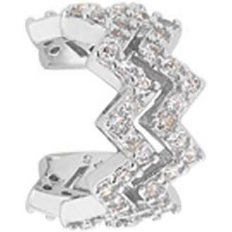 PRINCESILVERO Σκουλαρίκι EAR CUFF Κεραυνός Με Πέτρες Από Ασήμι 925 1O-SC018-1