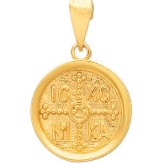 PRINCESILVERO Χρυσό Κωνσταντινάτο Από Ασήμι 925 9X-MD067-3