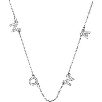 PRINCESILVERO Κολιέ Νονά Με Πέτρες Από Ασήμι 925 45cm 4A-KD754-1