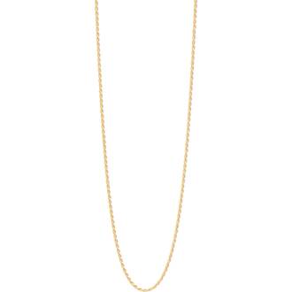 PRINCESILVERO Καδένα Χρυσή Corda 030 Non Diamantata Από Ασήμι 925 40cm 4R-CH114-3-40