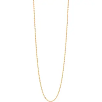 PRINCESILVERO Καδένα Χρυσή Corda 030 Non Diamantata Από Ασήμι 925 40cm 4R-CH114-3-40