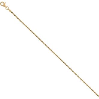 PRINCESILVERO Καδένα Χρυσή Corda  Από Ασήμι 925 60cm 9R-CH007-3-60