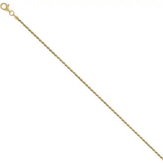 PRINCESILVERO Καδένα Χρυσή Corda  Από Ασήμι 925 60cm 9R-CH007-3-60