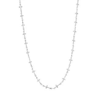 Καδένα Senza Stainless Steel Silver, με Σταυρούς