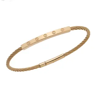 Βραχιόλι Senza Men&#039;s Gold Plated Stainless Steel Bracelet
