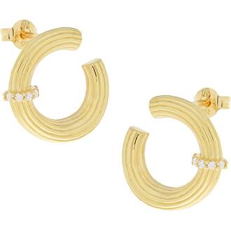 KALOUSTIAN Σκουλαρίκια Σε Κίτρινο Χρυσό 14K 5DIV.99514OR
