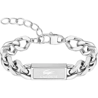 LACOSTE Backhand Βραχιόλι Από Ανοξείδωτο Ατσάλι 19cm 2040439