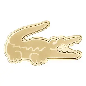 LACOSTE Logo Χρυσή Καρφίτσα Από Ανοξείδωτο Ατσάλι 2040484