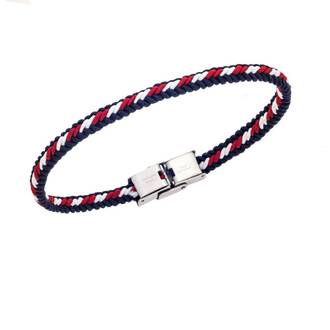 Βραχιόλι Senza Men&#039;s Steel Navy Style Cord Strap