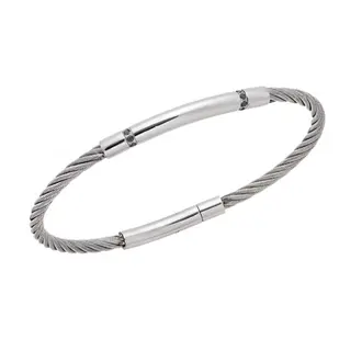Βραχιόλι Senza Men&#039;s Silver Stainless Steel Bracelet