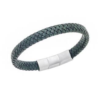Βραχιόλι Senza Men&#039;s Stainless Steel - Chaki Leather Strap