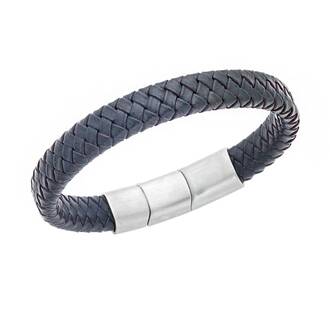 Βραχιόλι Senza Men&#039;s Stainless Steel - Chaki Leather Strap