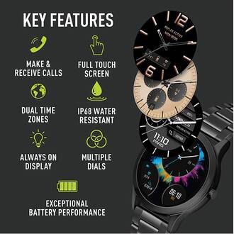 REFLEX ACTIVE Series 31 Amoled Black Smart Calling Watch RA31-4094, image 2