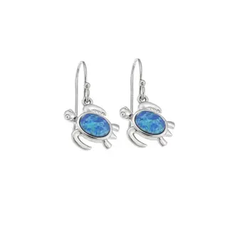 Σκουλαρίκια Senza από ασήμι 925, Opal