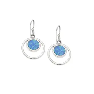 Σκουλαρίκια Senza από ασήμι 925, Opal