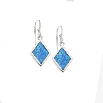 Σκουλαρίκια Senza από ασήμι 925, Opal