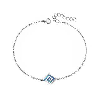 Βραχιόλι Senza από ασήμι 925, μαίανδρος με Opal