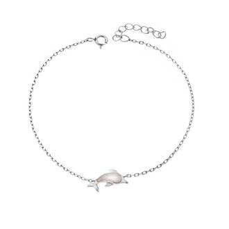 Βραχιόλι Senza από ασήμι 925, δελφίνι με Opal