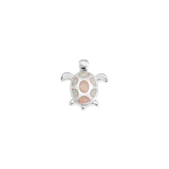 Μοτίφ Senza από ασήμι 925, χελωνίτσα με Opal