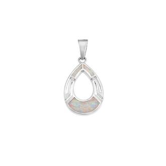 Μοτίφ Senza από ασήμι 925, δάκρυ με μαίανδρο και Opal