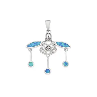 Μοτίφ Senza από ασήμι 925, μέλισσα με Opal