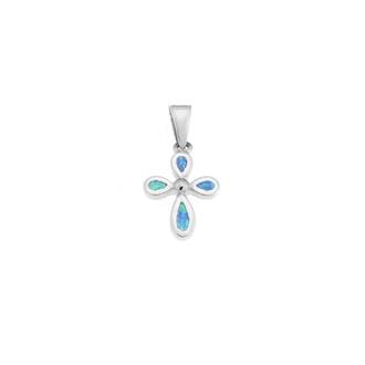 Μοτίφ Senza από ασήμι 925, Σταυρός με Opal