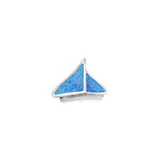 Μοτίφ Senza από ασήμι 925, καραβάκι με Opal