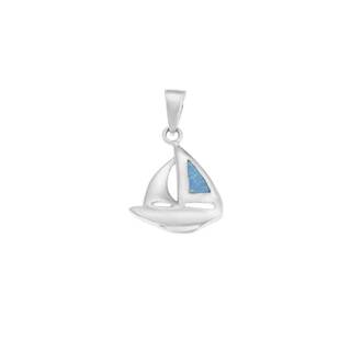 Μοτίφ Senza από ασήμι 925, καραβάκι με Opal