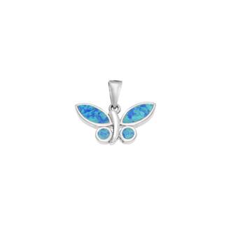 Μοτίφ Senza από ασήμι 925, πεταλούδα με Opal
