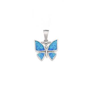 Μοτίφ Senza από ασήμι 925, πεταλούδα με Opal