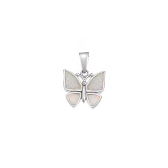 Μοτίφ Senza από ασήμι 925, πεταλούδα με Opal