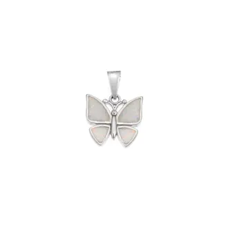 Μοτίφ Senza από ασήμι 925, πεταλούδα με Opal