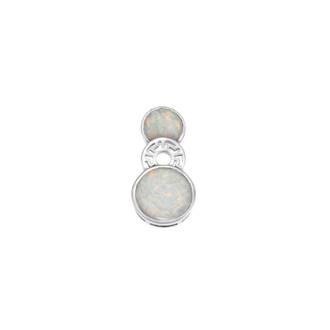 Μοτίφ Senza από ασήμι 925, κύκλοι με μαίανδρο και Opal