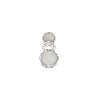 Μοτίφ Senza από ασήμι 925, κύκλοι με μαίανδρο και Opal