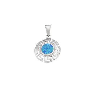 Μοτίφ Senza από ασήμι 925, μαίανδρος και πέτρα Opal