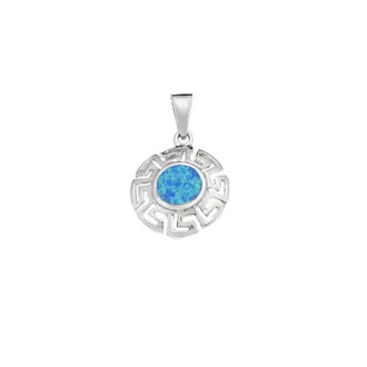 Μοτίφ Senza από ασήμι 925, μαίανδρος και πέτρα Opal
