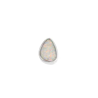 Μοτίφ Senza από ασήμι 925, δάκρυ με Opal