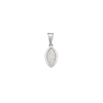 Μοτίφ Senza από ασήμι 925, δάκρυ με Opal