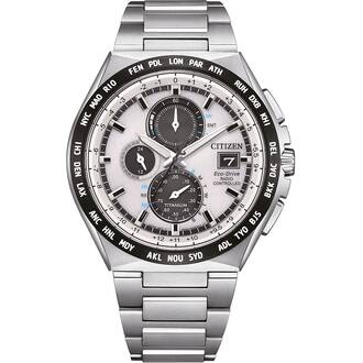 CITIZEN Eco-Drive Super Titanium Radio Controlled Chronograph AT8238-84A