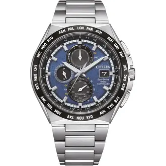 CITIZEN Eco-Drive Super Titanium Radio Controlled Chronograph AT8238-84L