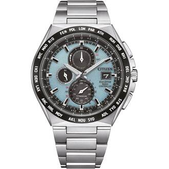 CITIZEN Eco-Drive Super Titanium Radio Controlled Chronograph AT8238-84M