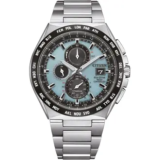 CITIZEN Eco-Drive Super Titanium Radio Controlled Chronograph AT8238-84M