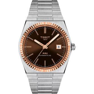 TISSOT PRX 40mm Powermatic 80 18K Rose Gold Bezel T9314074129100