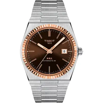 TISSOT PRX 40mm Powermatic 80 18K Rose Gold Bezel T9314074129100